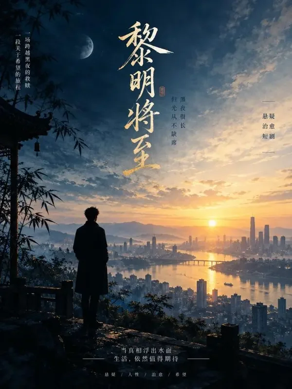 蕉果短剧《长夜将明》悬疑推理短剧封面海报