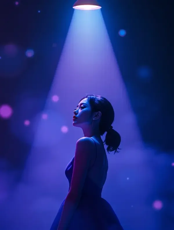 蕉果短剧《暗夜玫瑰》悬疑推理短剧封面海报