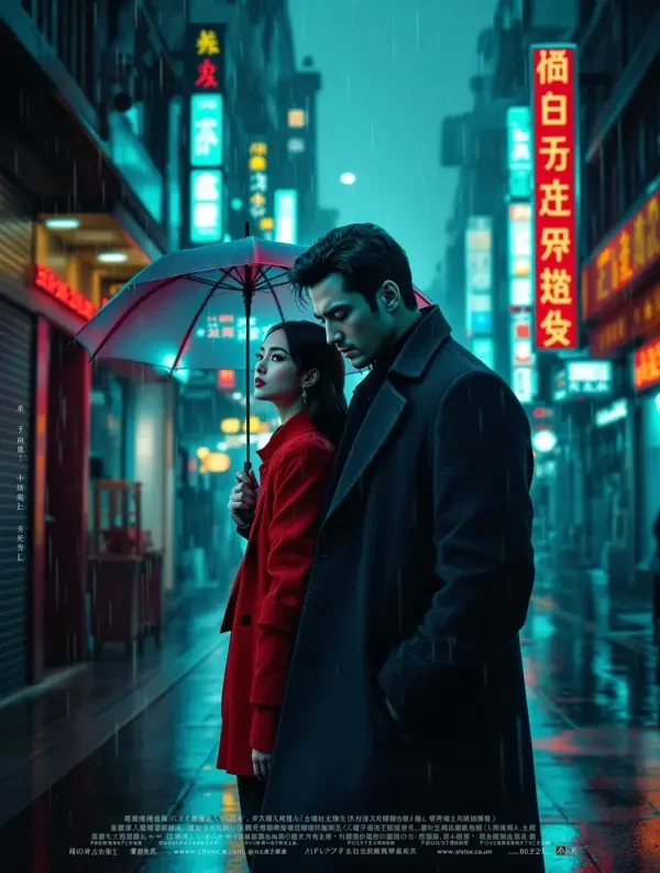 蕉果短剧《夜色迷城》悬疑推理短剧封面海报